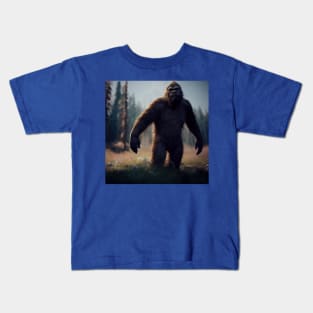 Sasquatch in Nature Kids T-Shirt
